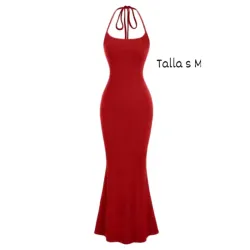 Vestido largo de tirantes 