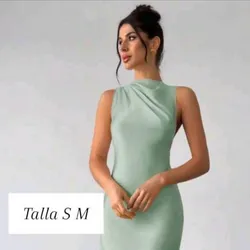 Vestido largo elegante de satén