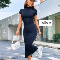 Vestido largo sencillo y práctico 