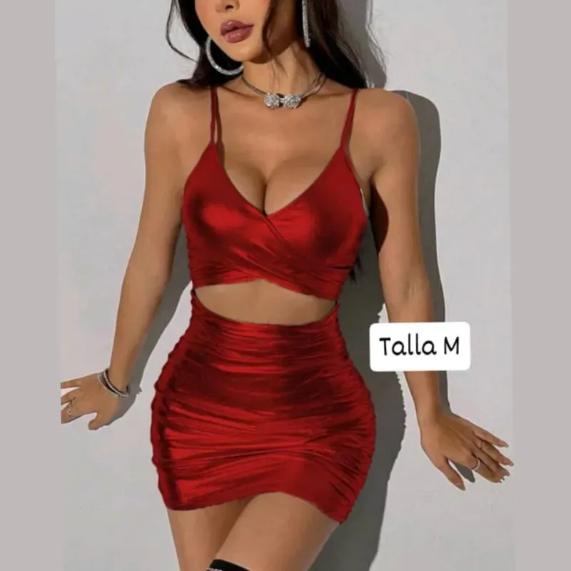 Vestido metalizado 