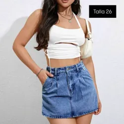 Zaya con detalle plisado