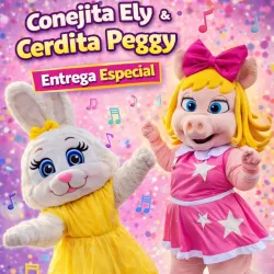 Conejita Ely y cerdita Peggy