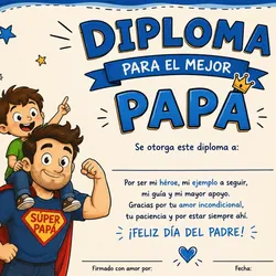 Diploma día del padre