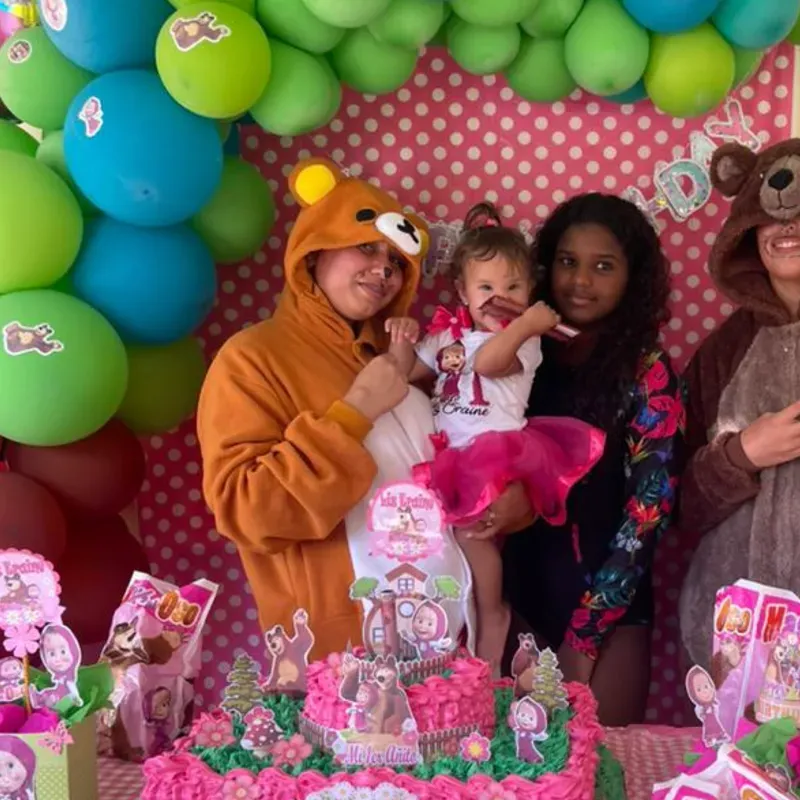 Entrega con el osita tita