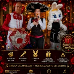 Entrega conejita y mariachi
