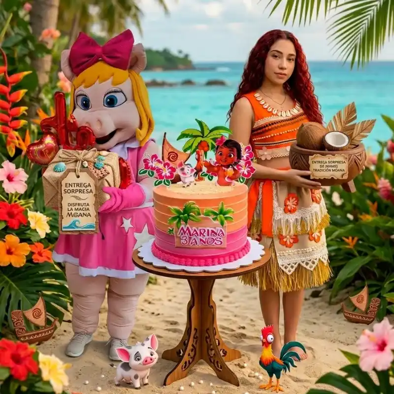 Entrega moana y cerdita