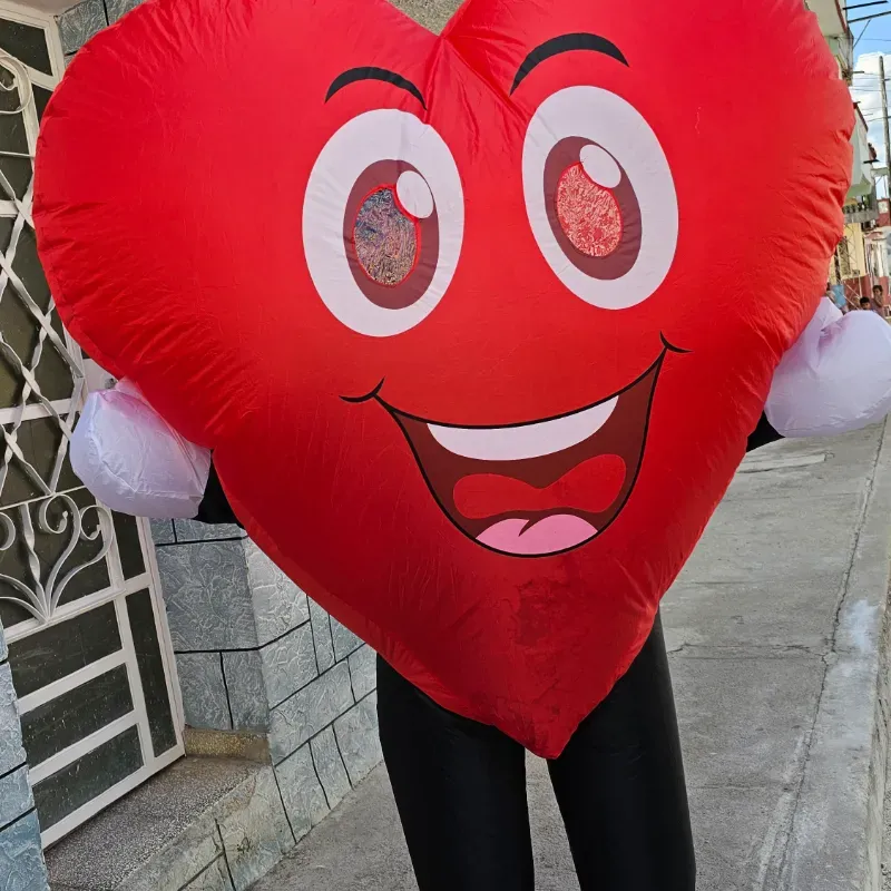 Entrega sorpresa con el corazon