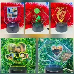 Lámparas de cristal personalizadas