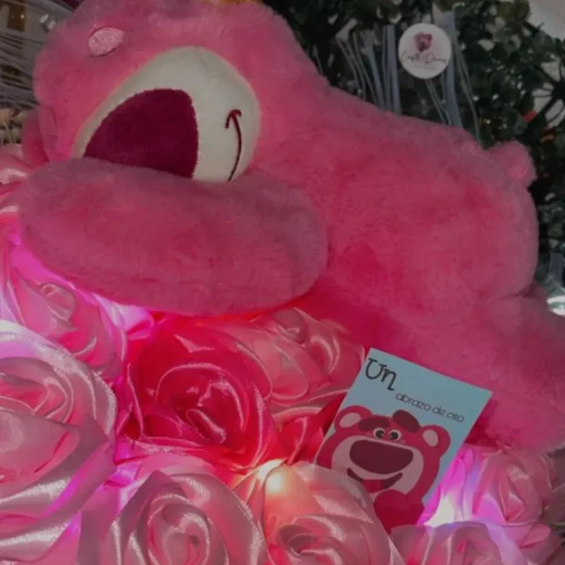 Ramo de flor etrena con oso dormilon