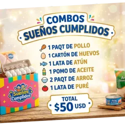 Combos de cárnico , lácteos, víveres