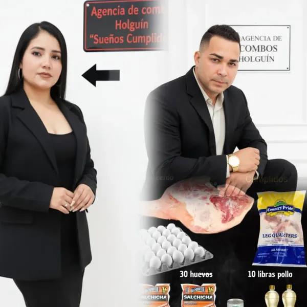 Combos de Alimentos,Aseo, equipos electrodomésticos,regalos sorpresas,todo con domicilio incluido en Holguín,si es fuera de Holguín con costo adicional .Nuestra agencia brinda emociones a cada hogar ,llevando así cada detalles escogido por nuestros clientes para sus familiares.
En caso de escoger regalos personalizados,kake o algún otro producto elaborado debe agendar su pedido con tiempo, mínimo 3 días gracias  