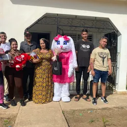 Entrega con la conejita Luna