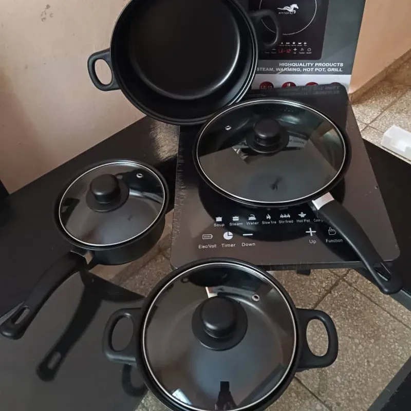 Fogón de Inducción con Cazuelas 