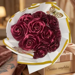 Ramo de rosas eternas Roja