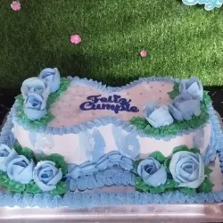 Dobles decorados con merengue 