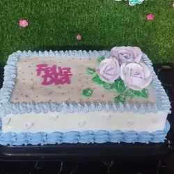 Rectangulares decorados con merengue 