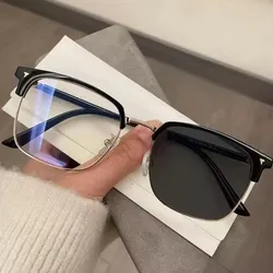 Gafas Estilo RayBan con marco plateado