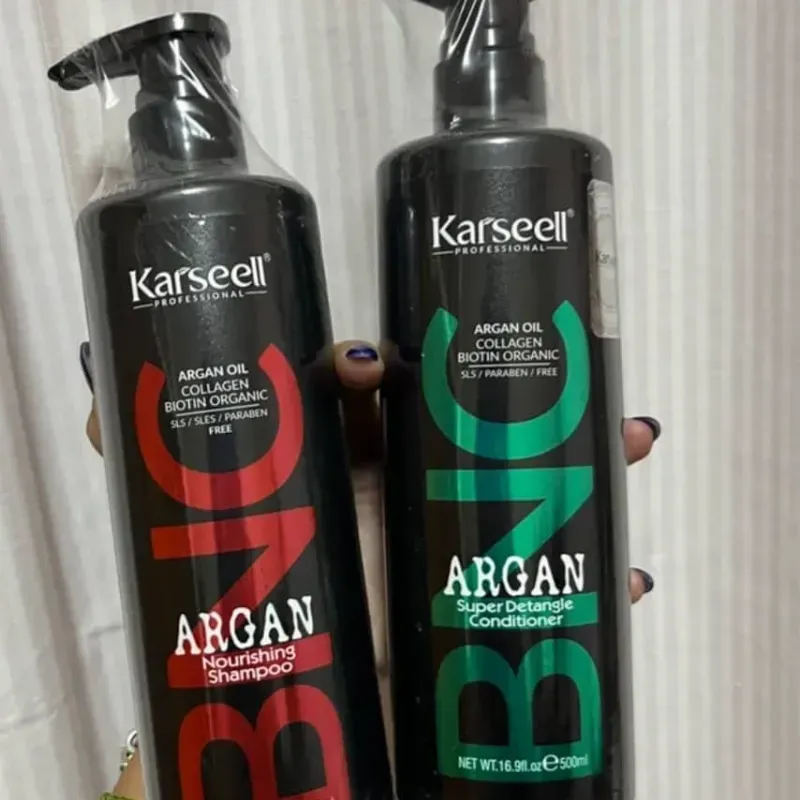 Juego de shampoo y acondicionador karseell BNC con biotina y argán 