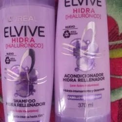 Juego de shampoo y acondicionador Loreal de ácido hialurónico para hidratación profunda 