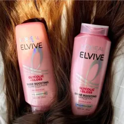Juego Loreal de ácido glicolico para dar mas brillo al cabello