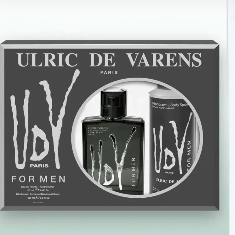 Kit de perfume y body spray ulric de Varens de hombre 
