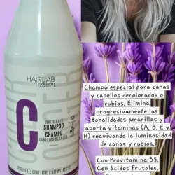 Shampoo matizador Salerm para cabellos blancos 1200ml