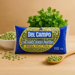 Chicharos verdes partidos