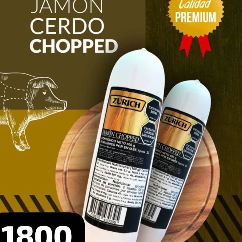 Jamón de cerdo chopped