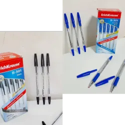 Bolígrafos negros y azules