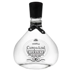 Tequila Campo Azul Diamante Añejo Cristalino