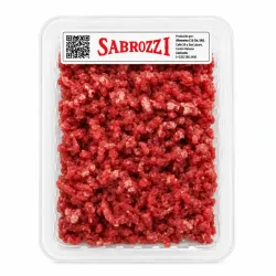 Charola de Carne de Res Molida Lbs