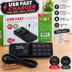 Regleta de Carga USB de 12 puertos