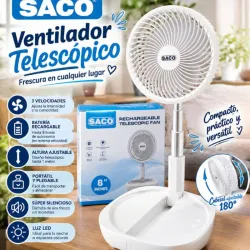 Ventilador Recargable SACO Telescópico