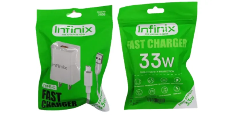 Juego de taco de carga y cable marca infinix