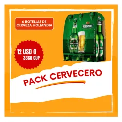 Pack cervecero de 12 botellas Hollandia 