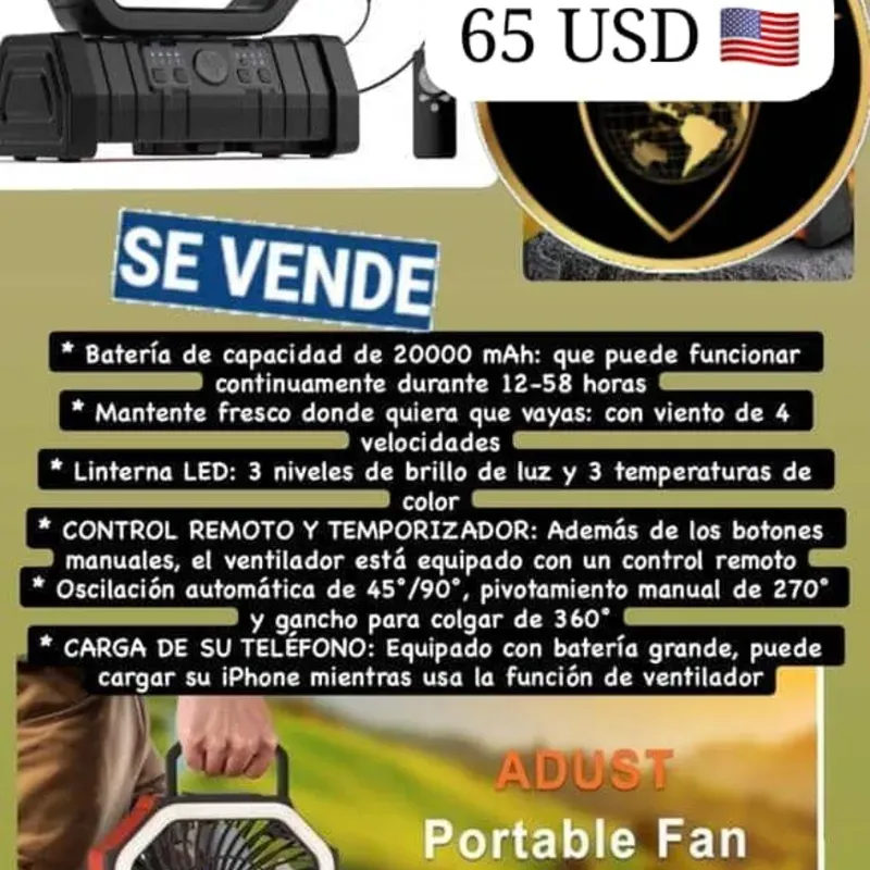 Ventiladores recargables 