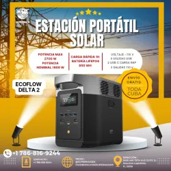 Estación Portátil de Corriente para Cuba Ecoflow Delta 2 950