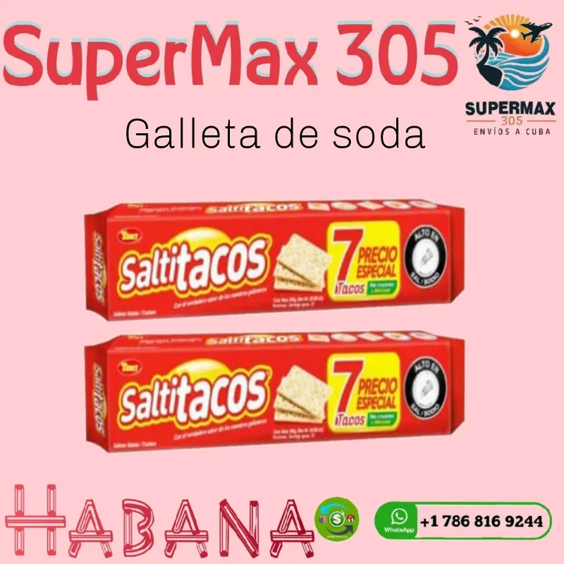 Galletas de soda saltitacos 7tacos (2paq)