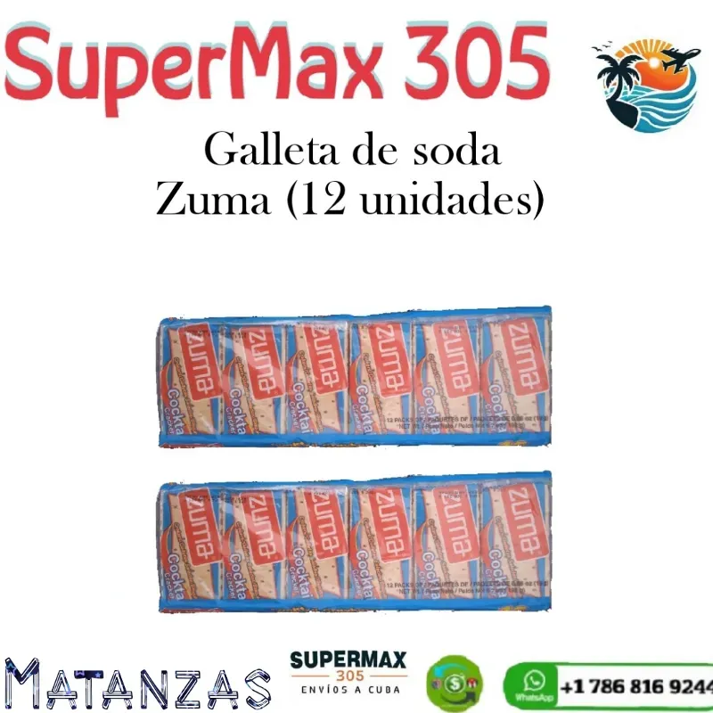 Paquetes de Galletas de Soda "ZUMA" (2u)