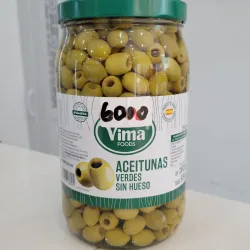Aceitunas verdes sin hueso