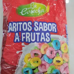 Cereal de aros de maíz con sabor a frutas 