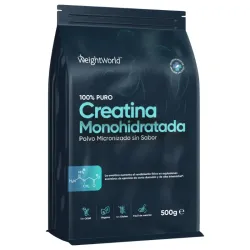 Creatina Monohidratada Micronizada WeightWorld® – 500 g | 100% Pura | Sin Sabor