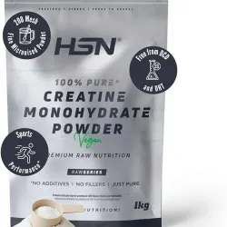 Creatina Monohidrato Micronizada HSN® – 1 kg | 100% Pura | Sin Sabor