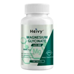 Glicinato de Magnesio Heivy® 500 mg con Vitamina B6 – 120 Cápsulas