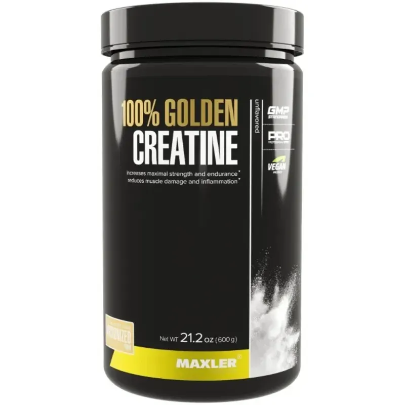 Maxler® 100% Golden Creatine – Creatina Monohidratada en Polvo 100 servicios