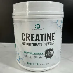 Suplemento Creatina Deal® – 600 g | 5 g por dosis | Sin Sabor (120 Servicios)