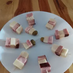 Entremés de jamón y queso 