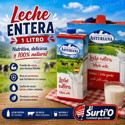 Leche entera 1L