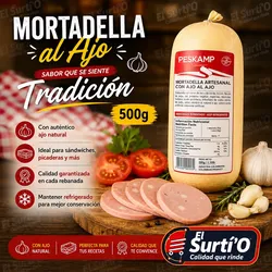 Mortadella al Ajo (500g)