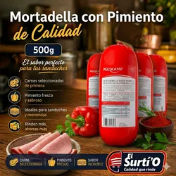 Mortadella con Pimiento(500g)